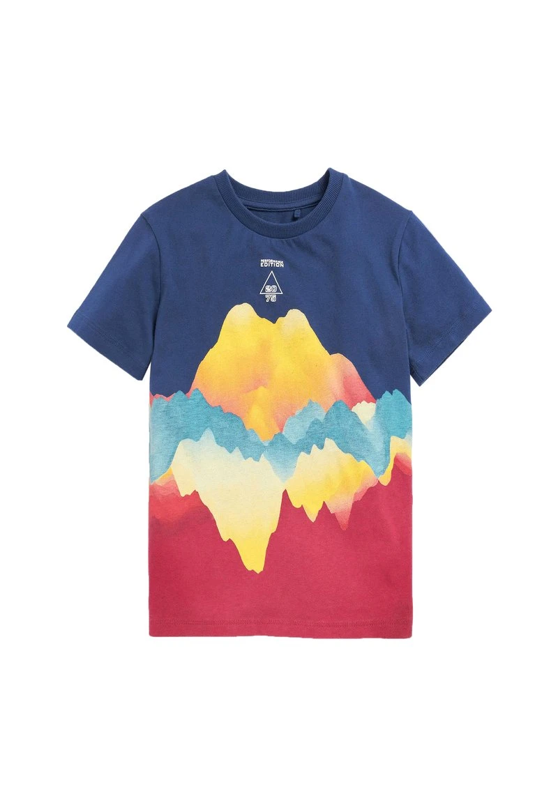 Next Kinder SHORT SLEEVE MARBLE - T-Shirt Print - Royal Blue 1 Next Kinder SHORT SLEEVE MARBLE - T-Shirt Print - Royal Blue