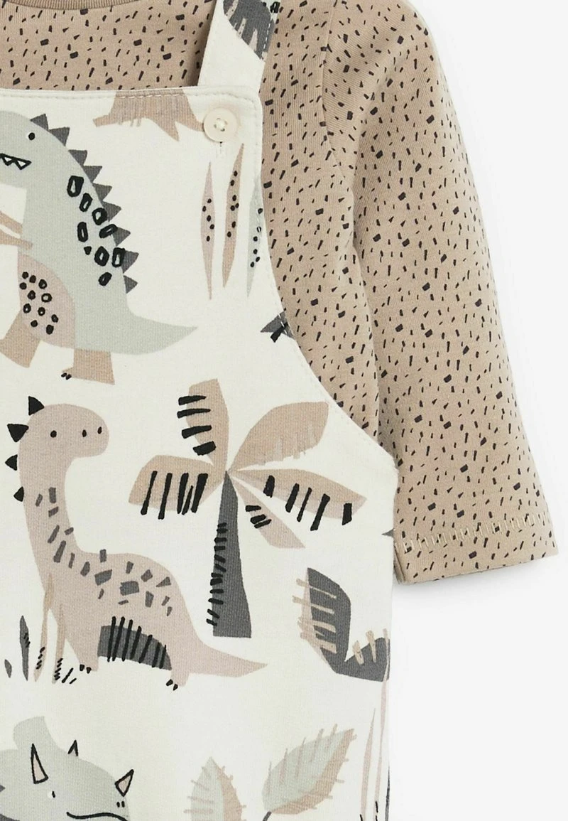 Next Kinder DINOSAUR SET (0MTHS-2YRS) - Latzhose - White 3 Next Kinder DINOSAUR SET (0MTHS-2YRS) - Latzhose - White – Bild 3