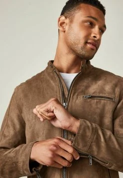 Next Herren RACER - Kunstlederjacke - Tan Brown -Next Verkäufe 2022 e7797839508643b494f3766f2117098e
