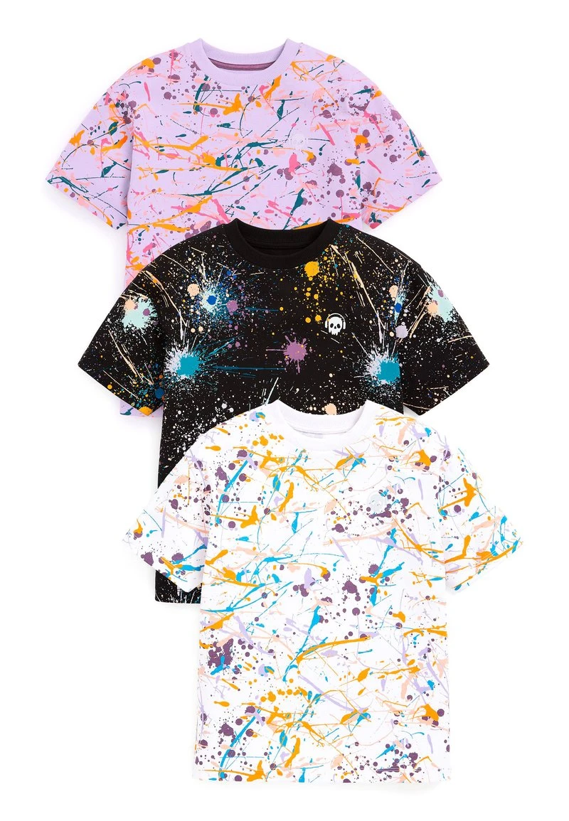 Next Kinder 3 PACK - T-Shirt Print - Black 1 Next Kinder 3 PACK - T-Shirt Print - Black