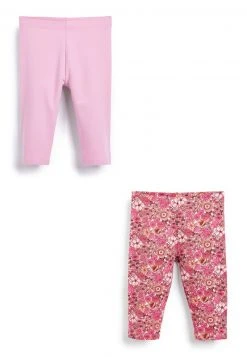 Next Kinder 2 PACK CROPPED - Leggings - Hosen - Pink Pretty Floral