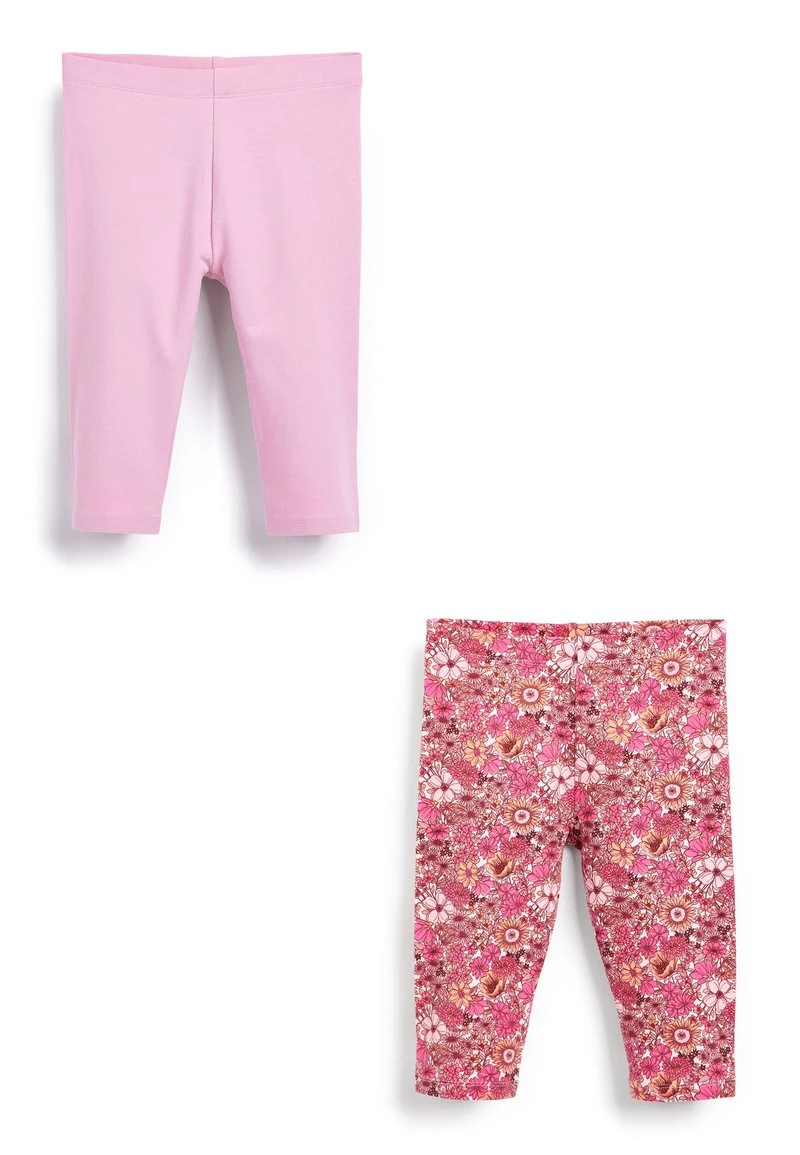Next Kinder 2 PACK CROPPED - Leggings - Hosen - Pink Pretty Floral 1 Next Kinder 2 PACK CROPPED - Leggings - Hosen - Pink Pretty Floral