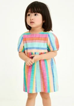 Next Kinder PUFF SLEEVE - Freizeitkleid - Multicoloured