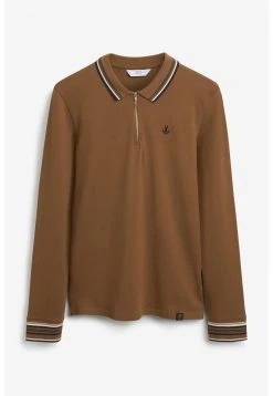 Next Herren ZIP - Poloshirt - Tan -Next Verkäufe 2022 e85efd49d9724f8eb6fbe6f2727c301b