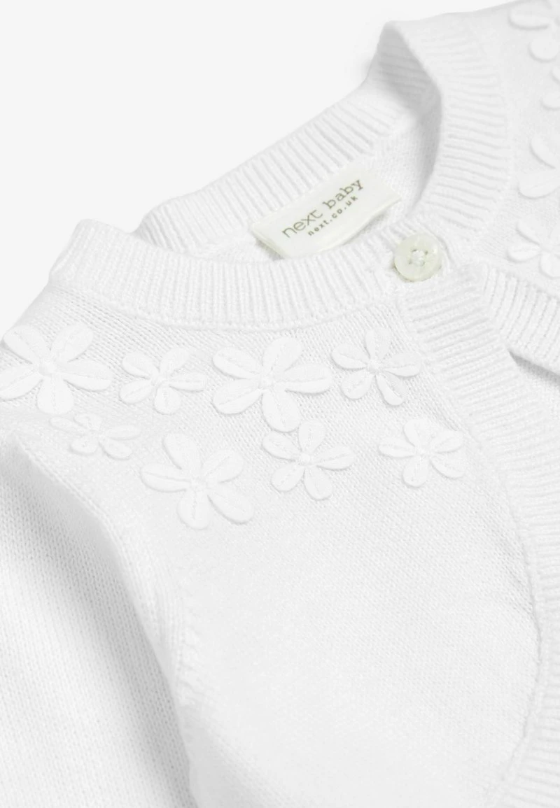 Next Kinder SHRUG - Strickjacke - White 3 Next Kinder SHRUG - Strickjacke - White – Bild 3