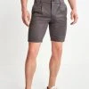 Next Herren SLIM FIT - Shorts - Charcoal Pleated