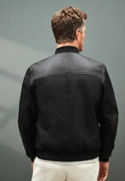 Next Herren Lederjacke - Black -Next Verkäufe 2022 e9d278f55e7d4825900fab01191ca818