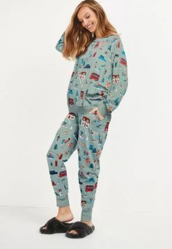 Next Damen Nachtwäsche Set - Green