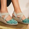 Next Damen FOREVER COMFORT ELASTIC CROSS OVER - Espadrille - Morris Co Print