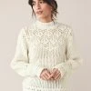 Next CROCHET PIE - Strickpullover - White | Damen
