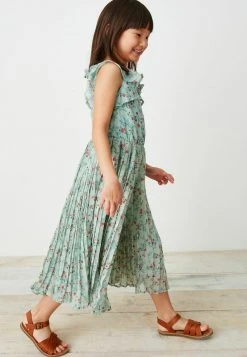 Next PLEATED CHIFFON - Jumpsuit - Mint Green Ditsy | Kinder
