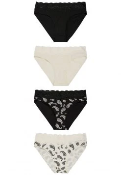 Next Damen 4 PACK - Slip - Mottled Black