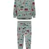 Next Damen CHRISTMAS MATCHING FAMILY WOMENS LONDON BUS - Nachtwäsche Set - Green