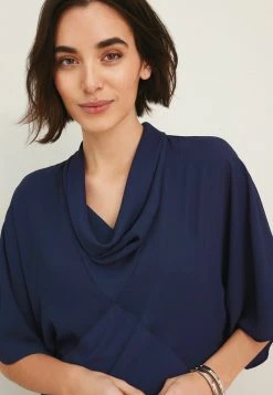 Next COWL NECK - Freizeitkleid - Dark Blue | Damen -Next Verkäufe 2022 ec2232c91fb5454f87cb6360d4967381