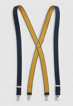 Next NAVY/YELLOW SPOT POLKA DOT BRACES - Gürtel - Blue | Herren