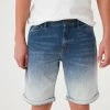Next Kinder Jeans Shorts - Blue Dip Dye