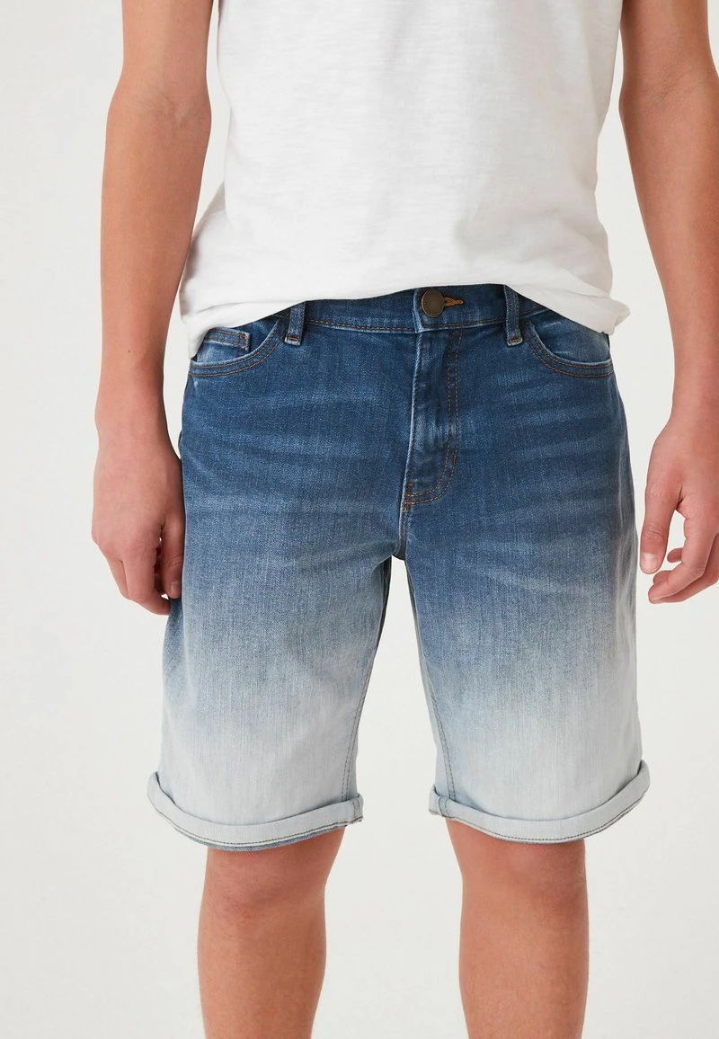 Next Kinder Jeans Shorts - Blue Dip Dye 1 Next Kinder Jeans Shorts - Blue Dip Dye