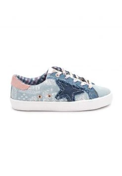 Next STAR LACE-UP - Sneaker Low - Denim Blue Patchwork | Kinder