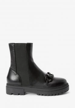 Next Damen Plateaustiefelette - Black