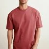 Next Herren T-Shirt Basic - Brick Red