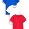 Next Kinder PACK PLAIN - T-Shirt Basic - Red Cobalt Blue