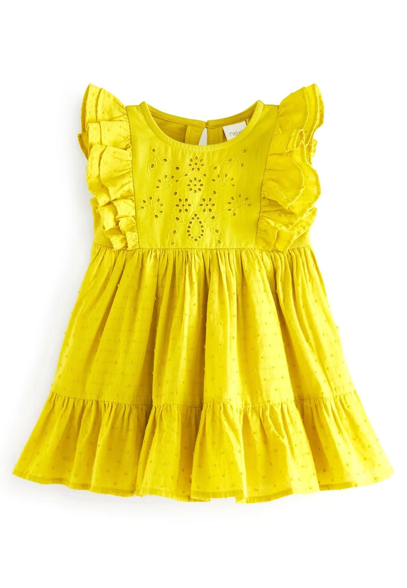 Next Kinder FABRIC MIX - Jerseykleid - Green 1 Next Kinder FABRIC MIX - Jerseykleid - Green