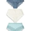 Next Damen KNICKERS 3 PACK - Slip - Blue/green/cream