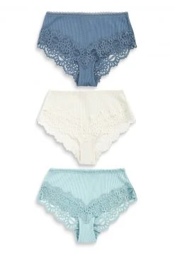 Next Damen KNICKERS 3 PACK - Slip - Blue/green/cream