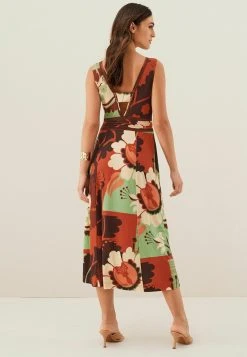 Next LADDER INSERT V-NECK - Jerseykleid - Orange Multi Floral | Damen -Next Verkäufe 2022 f025558b5fdc4ea386f42d20bd83664a
