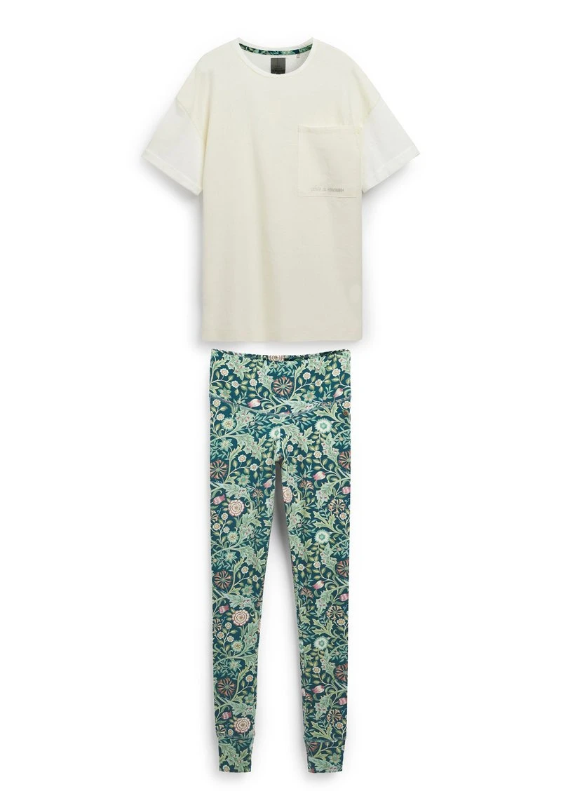 Next Damen MORRIS & CO. SET - Nachtwäsche Set - Green Floral 5 Next Damen MORRIS & CO. SET - Nachtwäsche Set - Green Floral – Bild 5