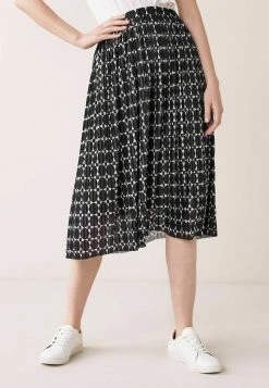 Next A-Linien-Rock - Black White Spot | Damen