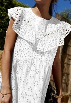 Next BRODERIE MIDI - Strandaccessoire - White | Damen -Next Verkäufe 2022 f0953e53f2004c7390afa1f837cc2c69