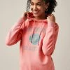 Next Damen GRAPHIC - Kapuzenpullover - Coral Pink Universite Des Arts