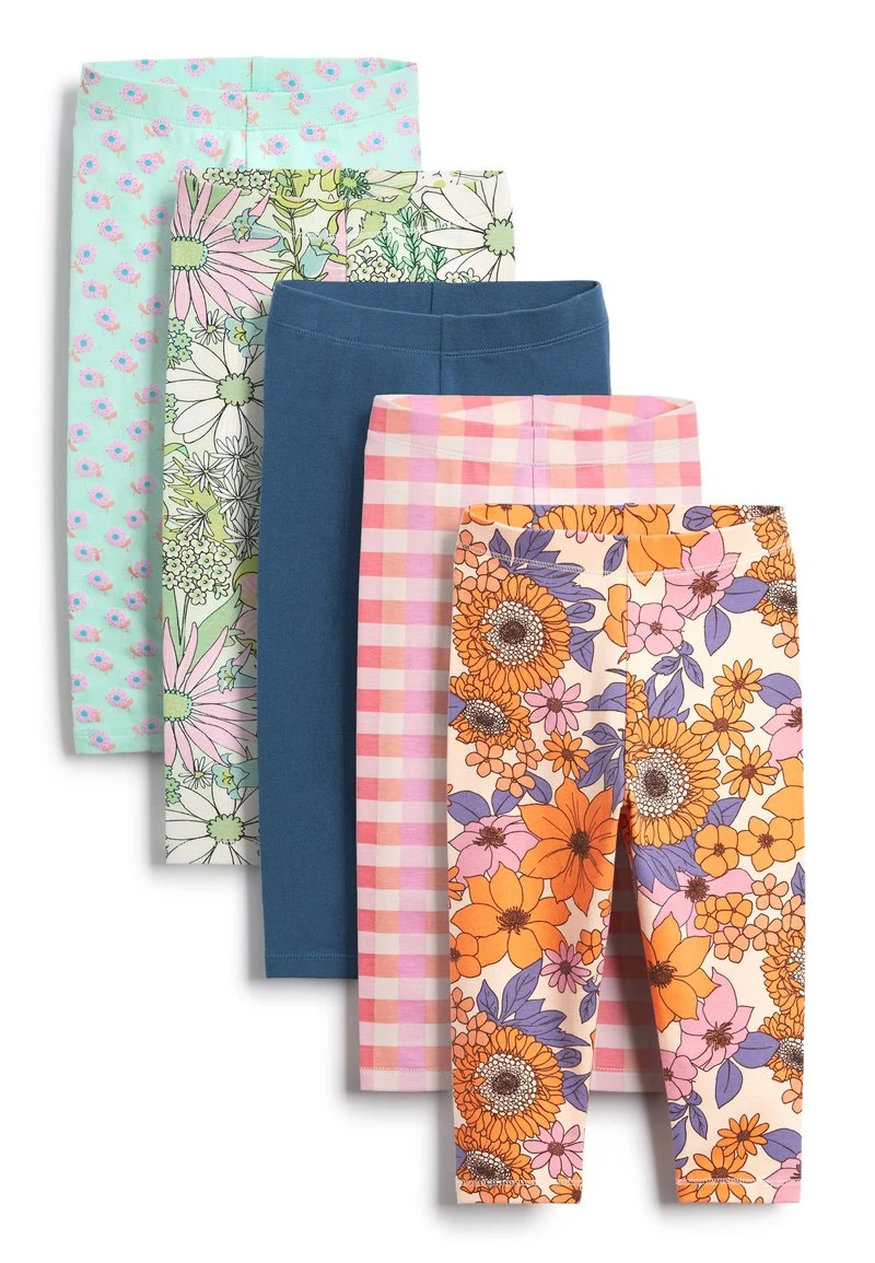 Next Kinder 5 PACK - Leggings - Hosen - Salmon 1 Next Kinder 5 PACK - Leggings - Hosen - Salmon