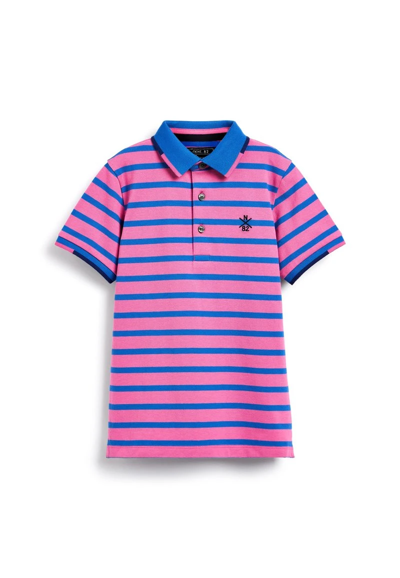 Next Kinder SHORT SLEEVE - Poloshirt - Pink Blue 1 Next Kinder SHORT SLEEVE - Poloshirt - Pink Blue