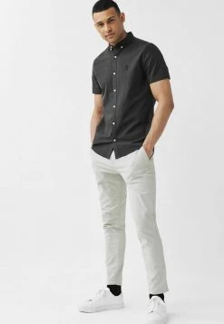 Next Herren STRETCH OXFORD - Hemd - Charcoal Grey