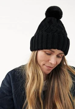 Next Damen CABLE POM - Mütze - Black