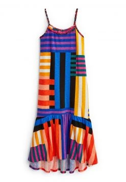 Next Damen STRAPPY DRESS - Freizeitkleid - Multi Stripe -Next Verkäufe 2022 f2b3c68039e54ba6bdaa8ffff2f67935