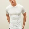 Next Herren MUSCLE FIT - T-Shirt Basic - White