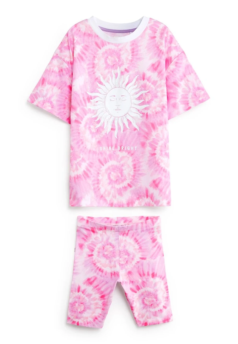 Next Kinder SET - Shorts - Pink Tie Dye 3 Next Kinder SET - Shorts - Pink Tie Dye – Bild 3