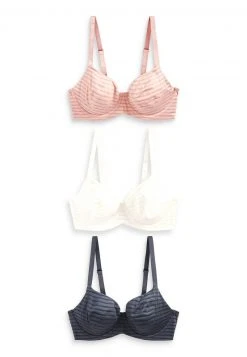 Next Damen UNWATTIERTE BHS IM 3ER PACK - Balconette BH - Blue