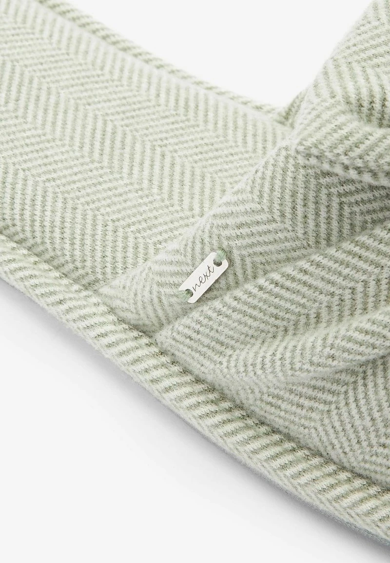 Next Damen HERRINGBONE BOW - Hausschuh - Green 4 Next Damen HERRINGBONE BOW - Hausschuh - Green – Bild 4