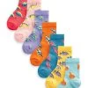 Next Kinder 7 PACK RICH TRAINER - Socken - Red Orange Blue Dinosaur
