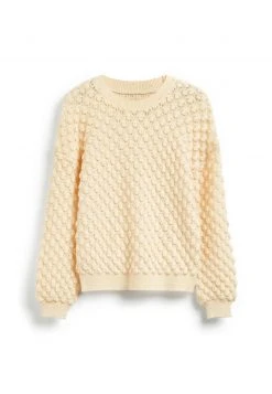 Next VOLUME SLEEVE SEQUIN - Strickpullover - Ecru White | Damen -Next Verkäufe 2022 f43ccbdc43c249d1a8efc34463210eee