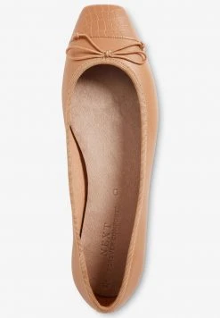 Next Damen Klassischer Ballerina - Camel -Next Verkäufe 2022 f482abf237e04df6930ba60adad187f2