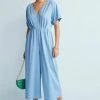 Next Damen KIMONO SHORT SLEEVE - Jumpsuit - Blue