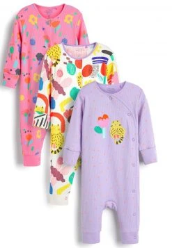 Next Kinder 3 PACK EMBROIDERED DETAIL - Strampler - Multicoloured