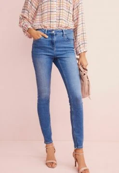 Next Damen HOHE TAILLE - Jeans Skinny Fit - Blue