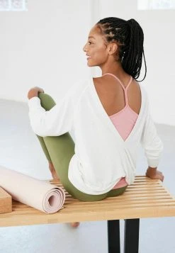 Next Damen YOGA COSY LAYER - Strickpullover - White -Next Verkäufe 2022 f579f60e8ece4fb8848505f1aabb0ef0