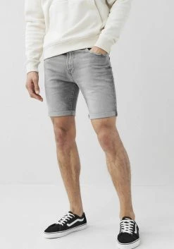 Next Herren GREEN CAST - Jeans Shorts - Grey Mid Wash